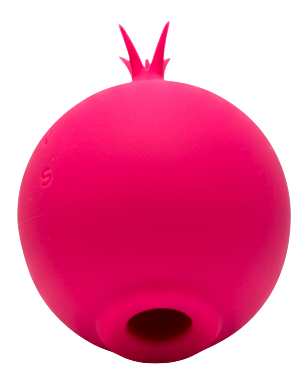 Estimulador doble The Sucking Turnip con 5 modos de vibración y 5 de succión para clítoris y pezones, diseño divertido Glow & Vibe.