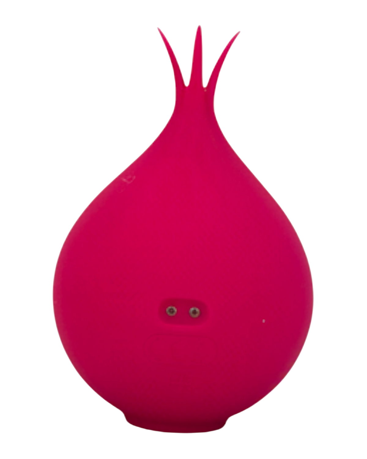Estimulador doble The Sucking Turnip con 5 modos de vibración y 5 de succión para clítoris y pezones, diseño divertido Glow & Vibe.