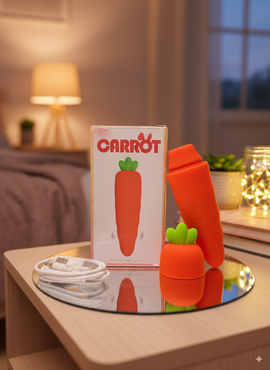 Crazy Carrot vibrador succionador clítoris divertido y recargable