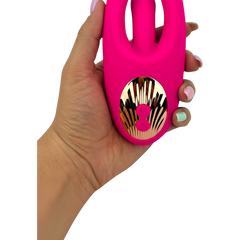 Vibrador Crazy Finger con movimiento lateral potente, 10 vibraciones y aleteos, diseño innovador Glow & Vibe.