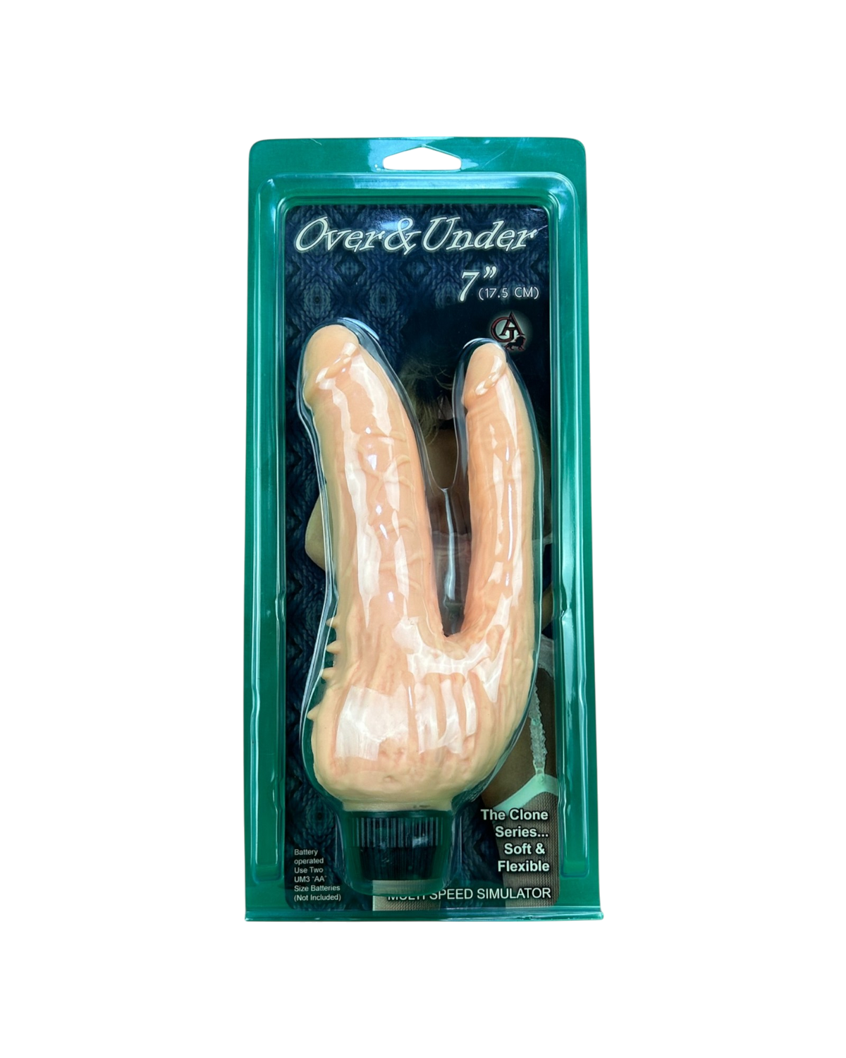 Vibrador Dual Lover doble estimulación, diseño elegante y envolvente, vibrador para placer simultáneo, marca Glow & Vibe.