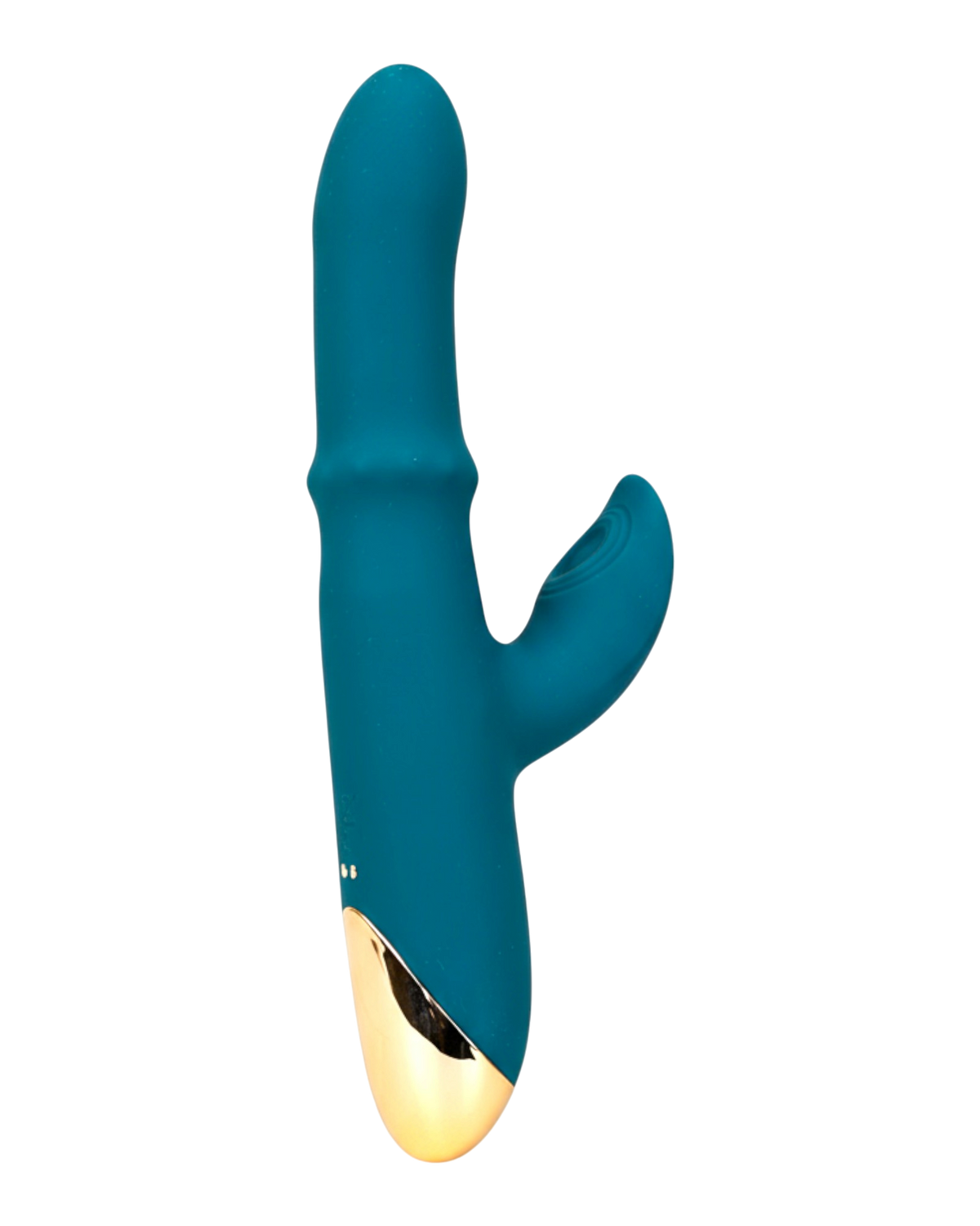 Vibrador Babo con anillo deslizante de balines y estimulador de punto G y clítoris, diseño versátil y potente Glow & Vibe.