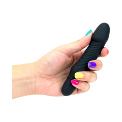 Mini vibrador Stev Mini compacto y potente, diseño moderno y vibrador portátil discreto, Glow & Vibe.