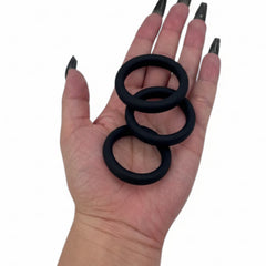 Set de tres anillos Stay Rings de gel elástico para control, firmeza y placer Glow & Vibe.
