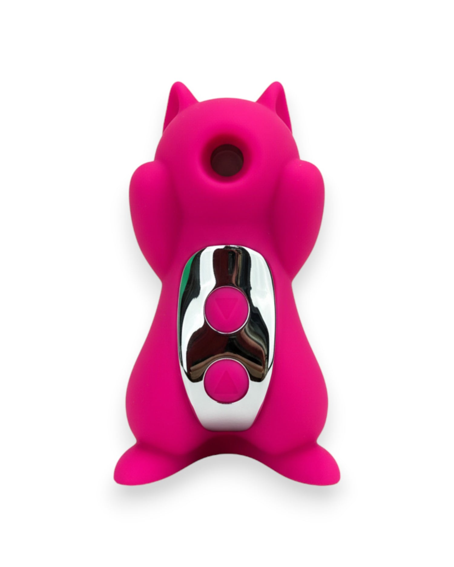 Vibrador Nutty Lover con succión y vibración combinadas, diseño atrevido y divertido Glow & Vibe.