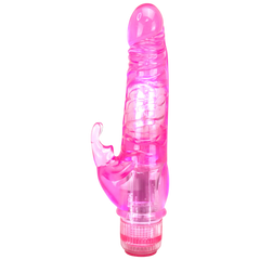 Vibrador Crystal Climbing doble estimulación, diseño curvado para punto G y toque en clítoris, vibrador elegante y sensual, marca Glow & Vibe.