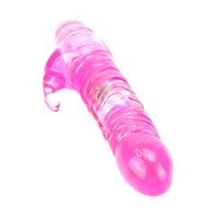 Vibrador Crystal Climbing doble estimulación, diseño curvado para punto G y toque en clítoris, vibrador elegante y sensual, marca Glow & Vibe.