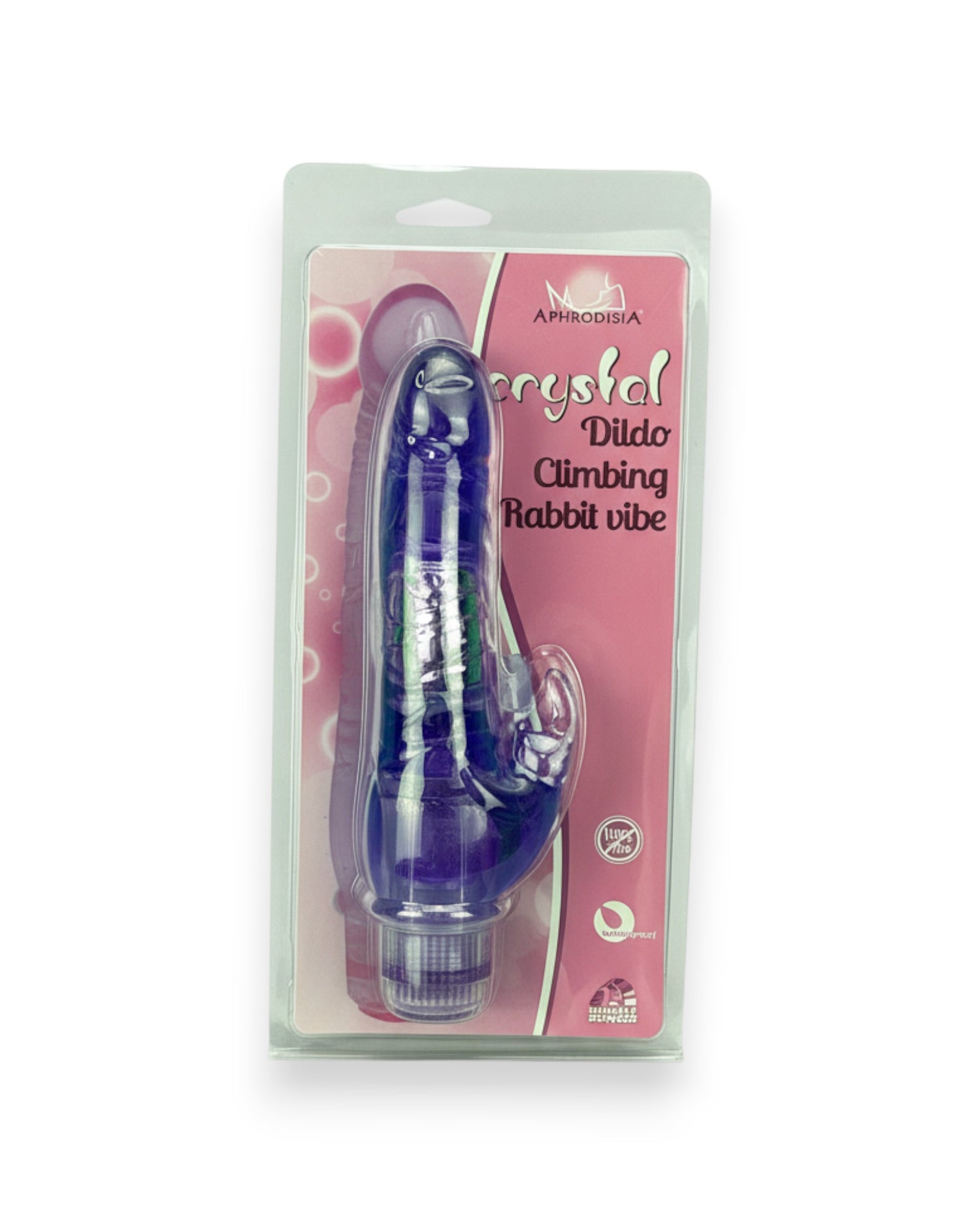 Vibrador Crystal Climbing doble estimulación, diseño curvado para punto G y toque en clítoris, vibrador elegante y sensual, marca Glow & Vibe.