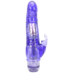 Vibrador Crystal Climbing doble estimulación, diseño curvado para punto G y toque en clítoris, vibrador elegante y sensual, marca Glow & Vibe.