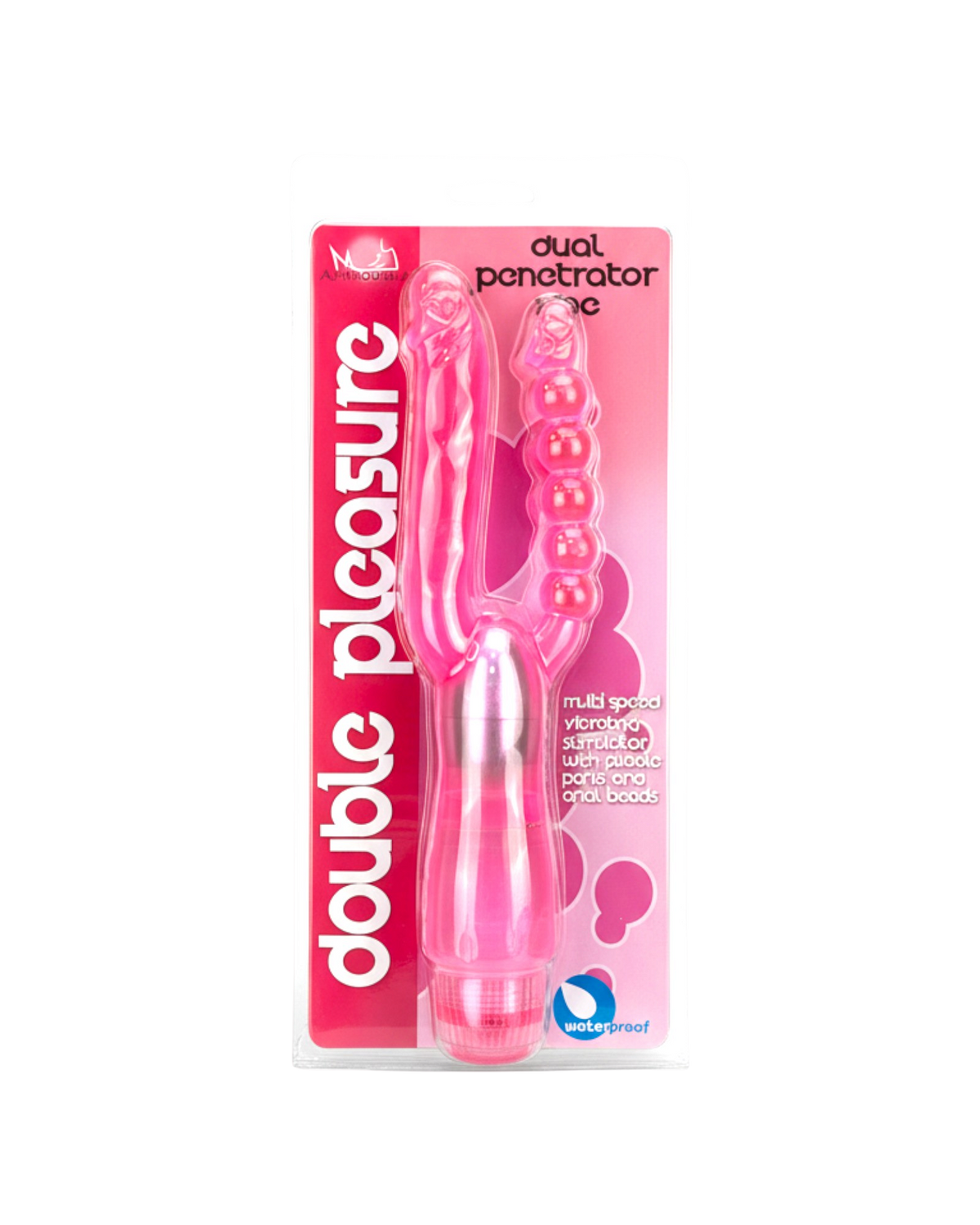 Vibrador Double Pleasure de doble estimulación, diseño elegante y potente, vibrador sensual y sofisticado, marca Glow & Vibe.