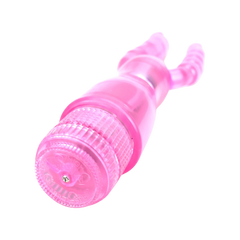 Vibrador Double Pleasure de doble estimulación, diseño elegante y potente, vibrador sensual y sofisticado, marca Glow & Vibe.