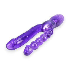 Vibrador Double Pleasure de doble estimulación, diseño elegante y potente, vibrador sensual y sofisticado, marca Glow & Vibe.