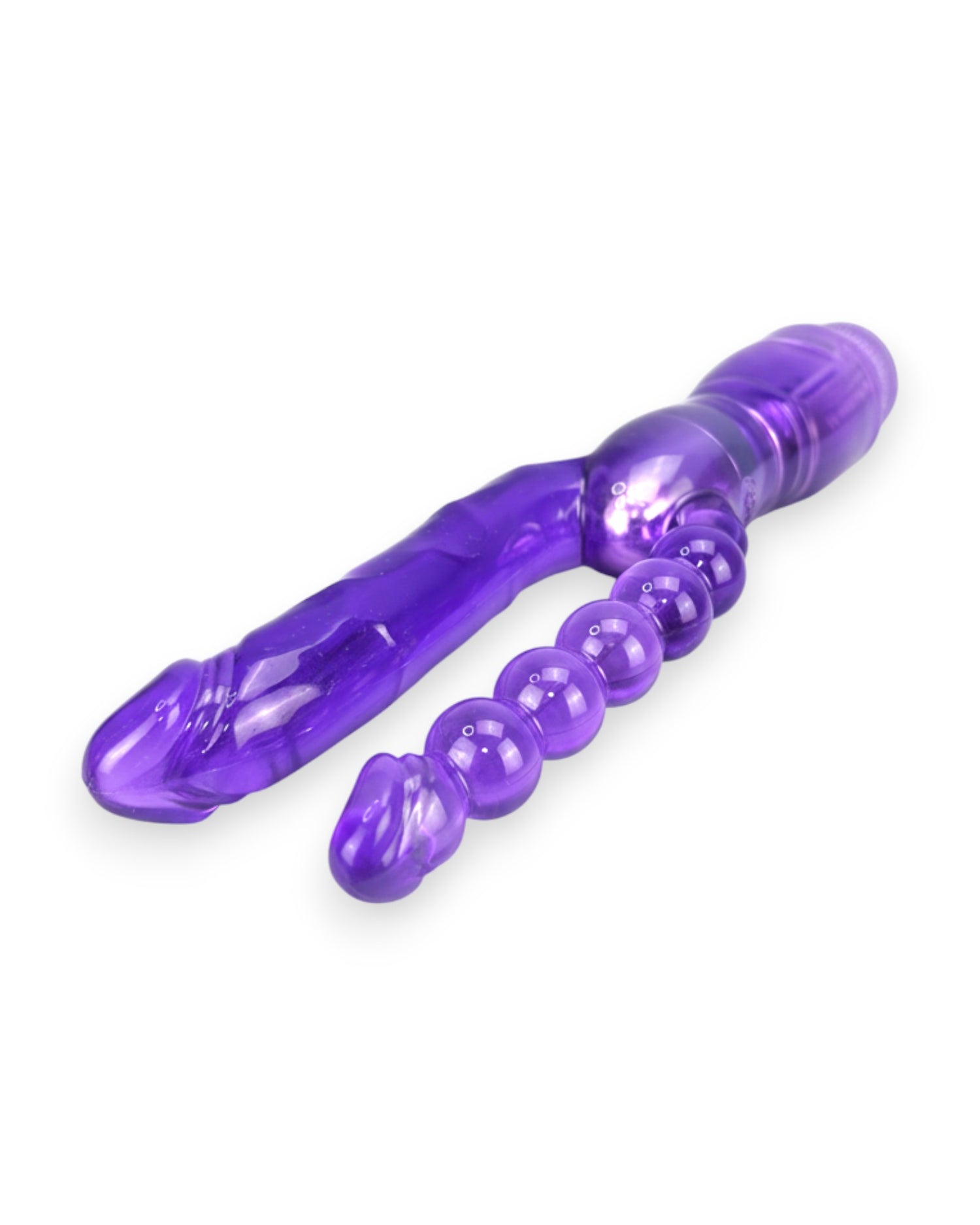 Vibrador Double Pleasure de doble estimulación, diseño elegante y potente, vibrador sensual y sofisticado, marca Glow & Vibe.