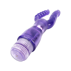 Vibrador Double Pleasure de doble estimulación, diseño elegante y potente, vibrador sensual y sofisticado, marca Glow & Vibe.