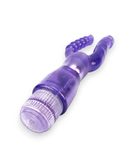 Vibrador Double Pleasure de doble estimulación, diseño elegante y potente, vibrador sensual y sofisticado, marca Glow & Vibe.