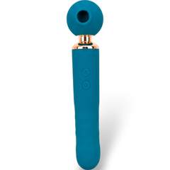 Vibrador Meng Dun Dun con pistón y pulsaciones, vibrador tecnológico potente y elegante, diseño moderno Glow & Vibe.