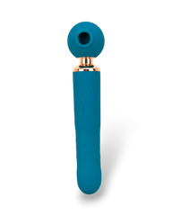 Vibrador Meng Dun Dun con pistón y pulsaciones, vibrador tecnológico potente y elegante, diseño moderno Glow & Vibe.