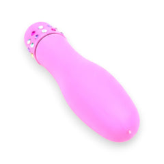 Mini vibrador Diamond Princess color brillante, vibrador elegante con brillo de lujo, diseño discreto Glow & Vibe.