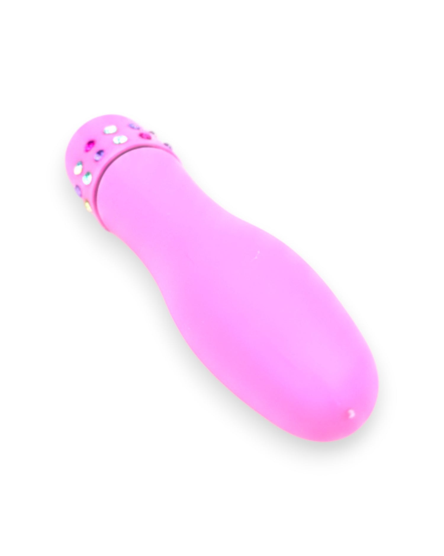 Mini vibrador Diamond Princess color brillante, vibrador elegante con brillo de lujo, diseño discreto Glow & Vibe.