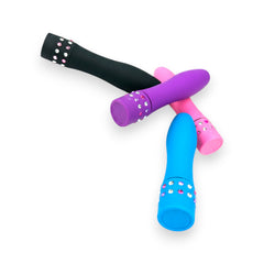 Mini vibrador Diamond Princess color brillante, vibrador elegante con brillo de lujo, diseño discreto Glow & Vibe.