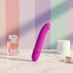 Vibrador Pure Vibe clásico y elegante, diseño versátil y vibrador discreto para mujer, Glow & Vibe.