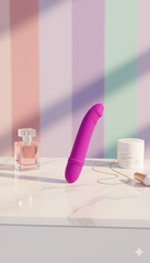 Vibrador Pure Vibe clásico y elegante, diseño versátil y vibrador discreto para mujer, Glow & Vibe.