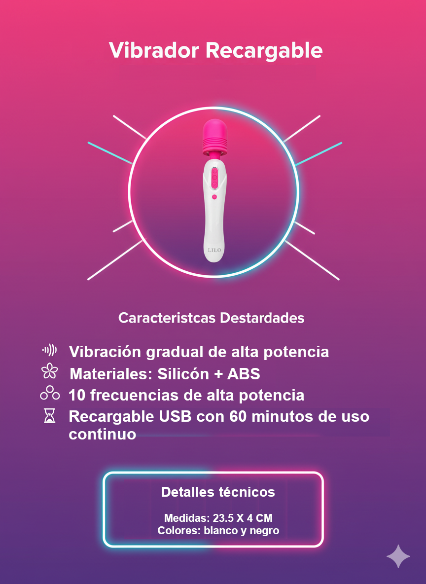Vibrador Dual Bliss doble estimulación, diseño elegante y potente, vibrador versátil para pareja Glow & Vibe.