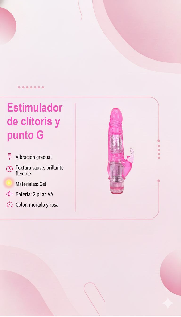 Vibrador Crystal Climbing doble estimulación, diseño curvado para punto G y toque en clítoris, vibrador elegante y sensual, marca Glow & Vibe.