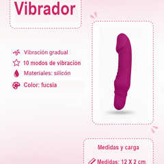 Vibrador Pure Vibe clásico y elegante, diseño versátil y vibrador discreto para mujer, Glow & Vibe.