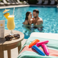 Mini vibrador Pocket Vibe discreto y portátil, color elegante, vibrador de bolsillo para mujer, Glow & Vibe.
