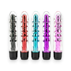 Vibrador Vibe Armor texturizado tipo piel, diseño elegante y potente, vibrador masculino realista Glow & Vibe.