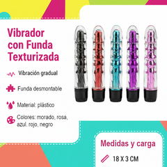Vibrador Vibe Armor texturizado tipo piel, diseño elegante y potente, vibrador masculino realista Glow & Vibe.