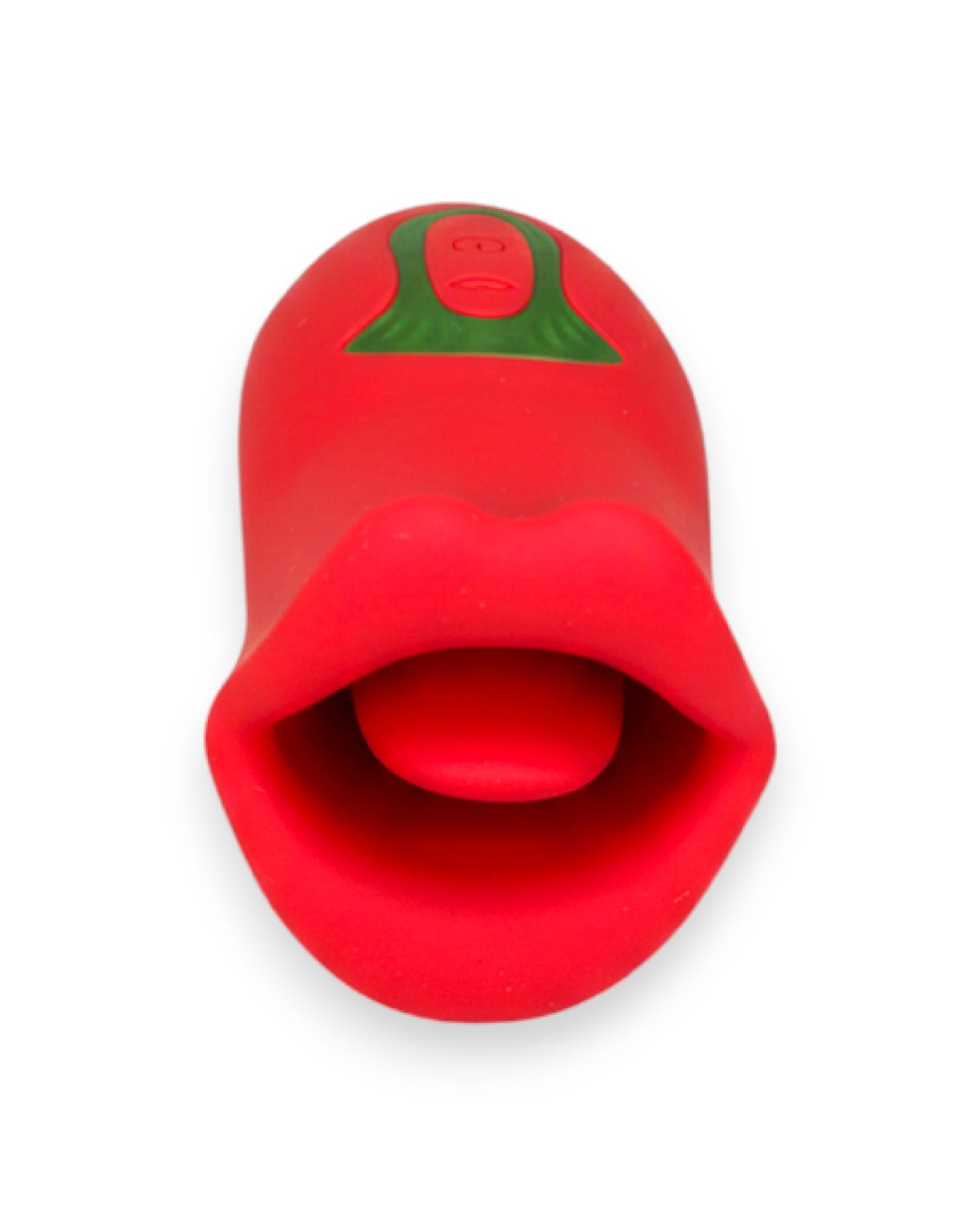 Estimulador Kiss Mouth con 10 funciones de succión, diseño elegante y sensual Glow & Vibe.