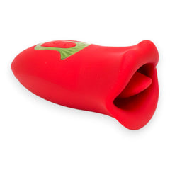 Estimulador Kiss Mouth con 10 funciones de succión, diseño elegante y sensual Glow & Vibe.