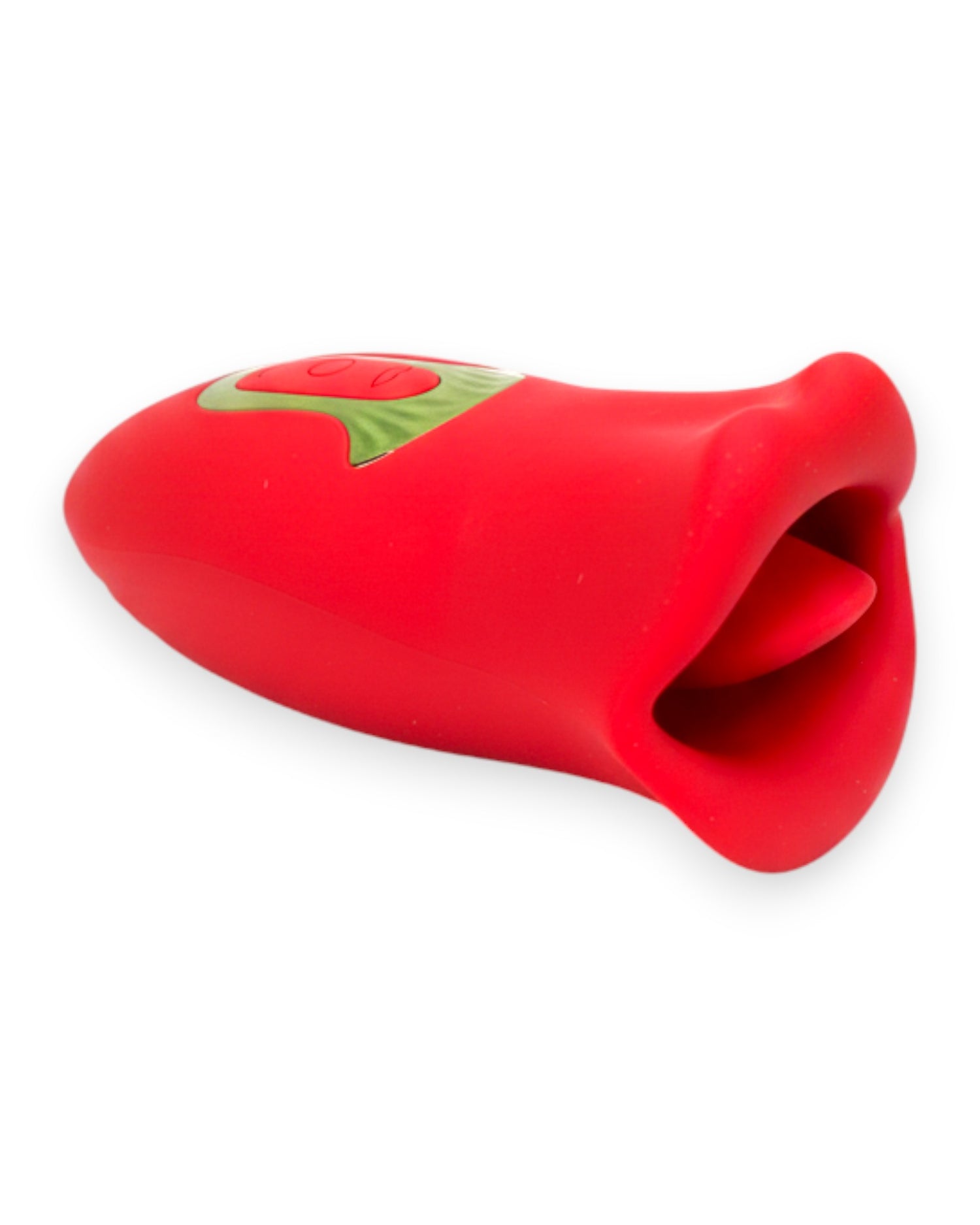 Estimulador Kiss Mouth con 10 funciones de succión, diseño elegante y sensual Glow & Vibe.