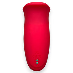 Estimulador Kiss Mouth con 10 funciones de succión, diseño elegante y sensual Glow & Vibe.