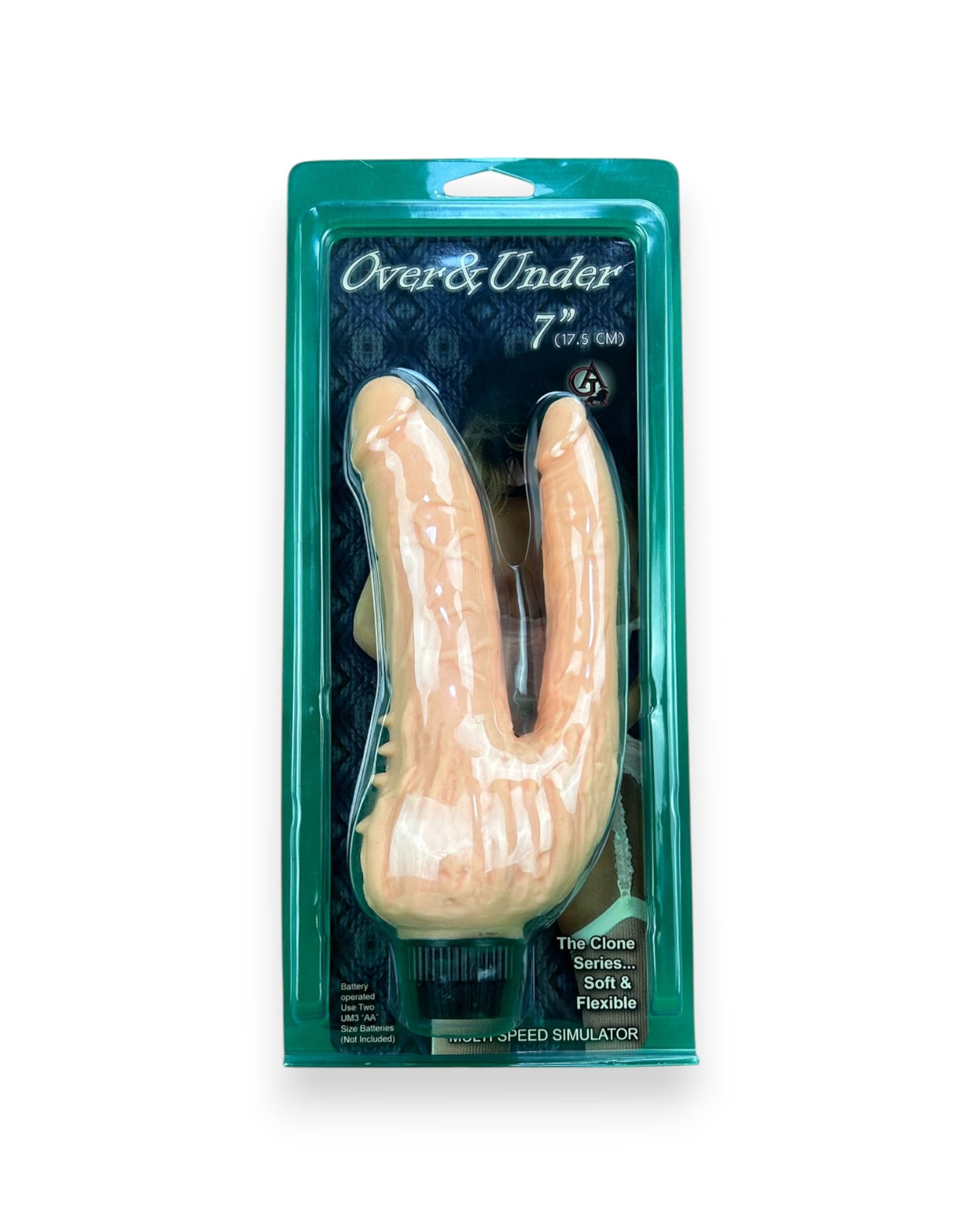 Vibrador Dual Lover doble estimulación, diseño elegante y envolvente, vibrador para placer simultáneo, marca Glow & Vibe.