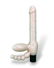 Vibrador Trinity Vibe triple placer, diseño moderno y elegante, vibrador de estimulación múltiple, Glow & Vibe.