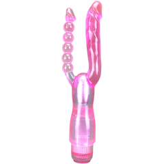 Vibrador Double Pleasure de doble estimulación, diseño elegante y potente, vibrador sensual y sofisticado, marca Glow & Vibe.