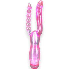 Vibrador Double Pleasure de doble estimulación, diseño elegante y potente, vibrador sensual y sofisticado, marca Glow & Vibe.