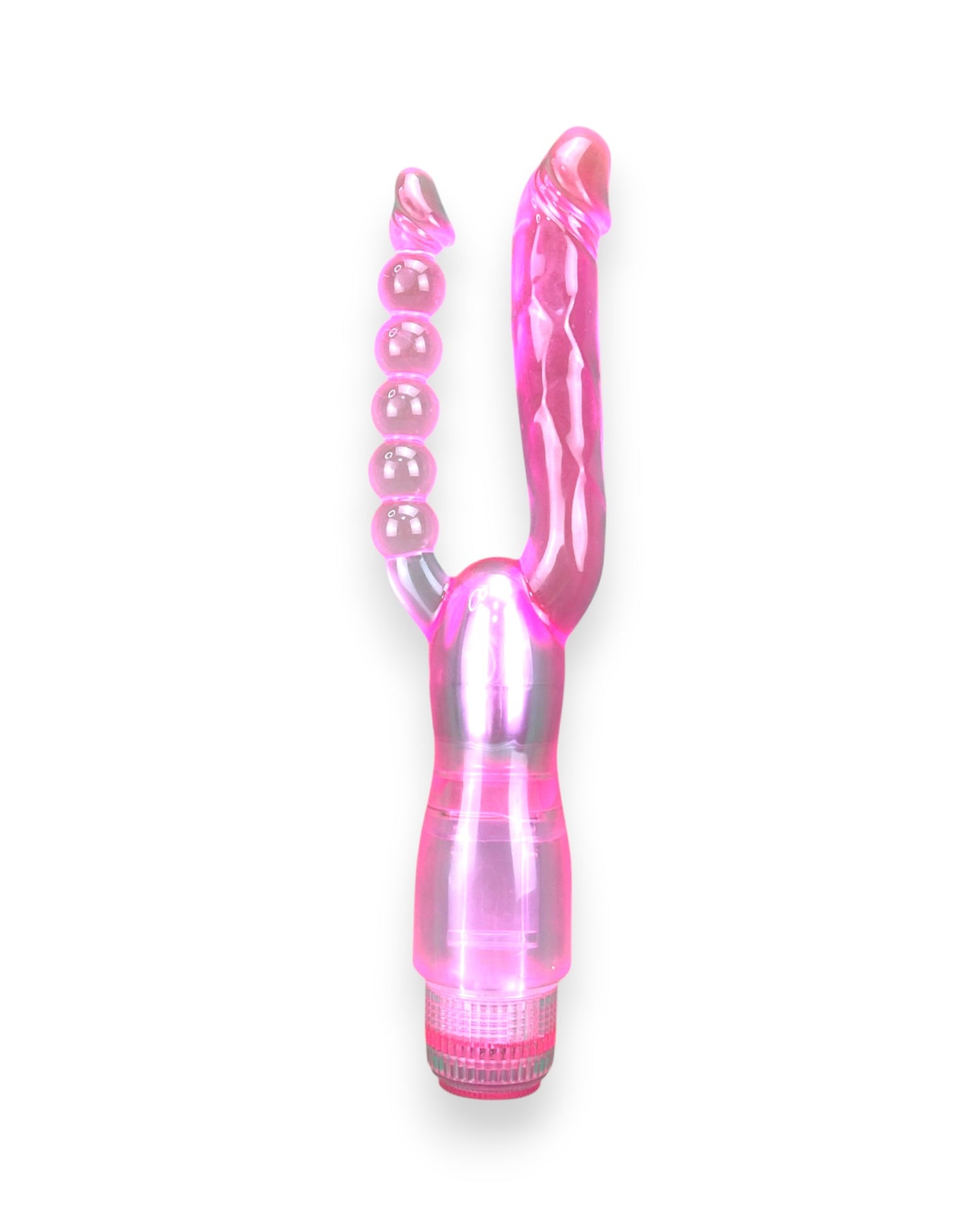 Vibrador Double Pleasure de doble estimulación, diseño elegante y potente, vibrador sensual y sofisticado, marca Glow & Vibe.