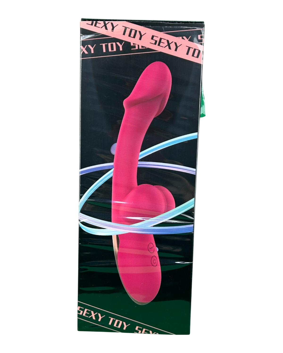 Vibrador Sexy Toy con doble estimulación de punto G y clítoris, diseño atrevido y sensual Glow & Vibe.