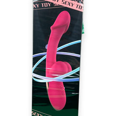Vibrador Sexy Toy con doble estimulación de punto G y clítoris, diseño atrevido y sensual Glow & Vibe.