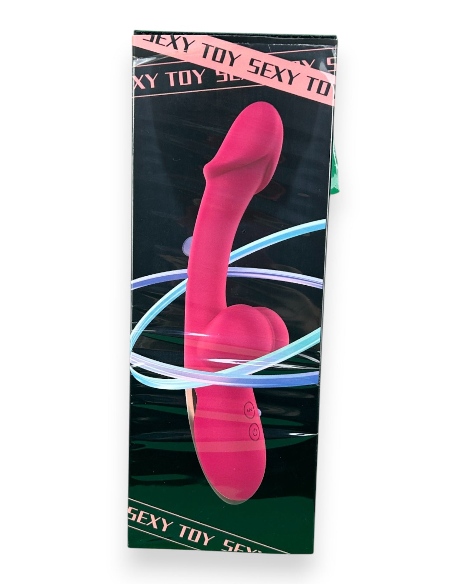 Vibrador Sexy Toy con doble estimulación de punto G y clítoris, diseño atrevido y sensual Glow & Vibe.