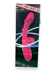 Vibrador Sexy Toy con doble estimulación de punto G y clítoris, diseño atrevido y sensual Glow & Vibe.