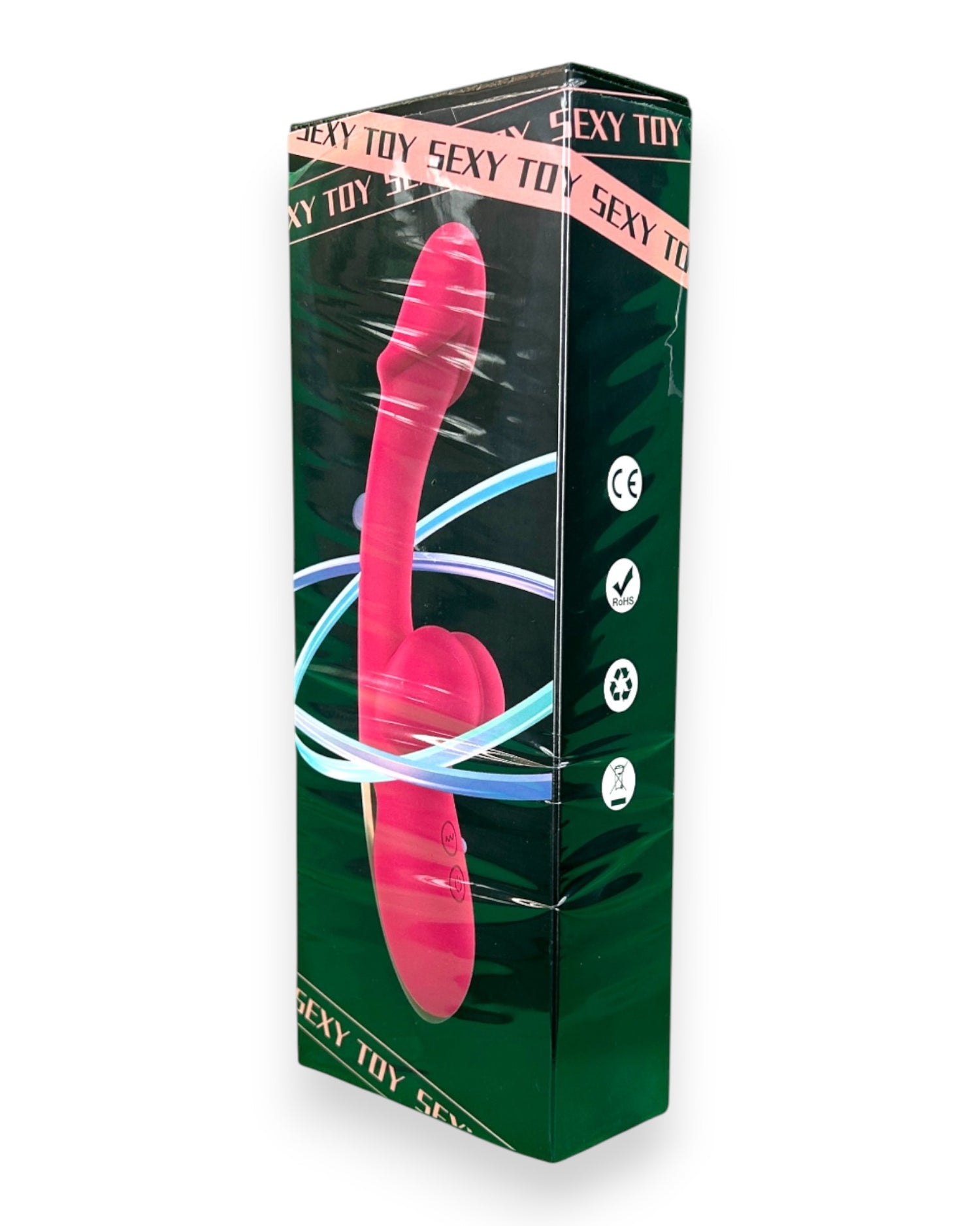 Vibrador Sexy Toy con doble estimulación de punto G y clítoris, diseño atrevido y sensual Glow & Vibe.