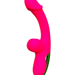 Vibrador Sexy Toy con doble estimulación de punto G y clítoris, diseño atrevido y sensual Glow & Vibe.