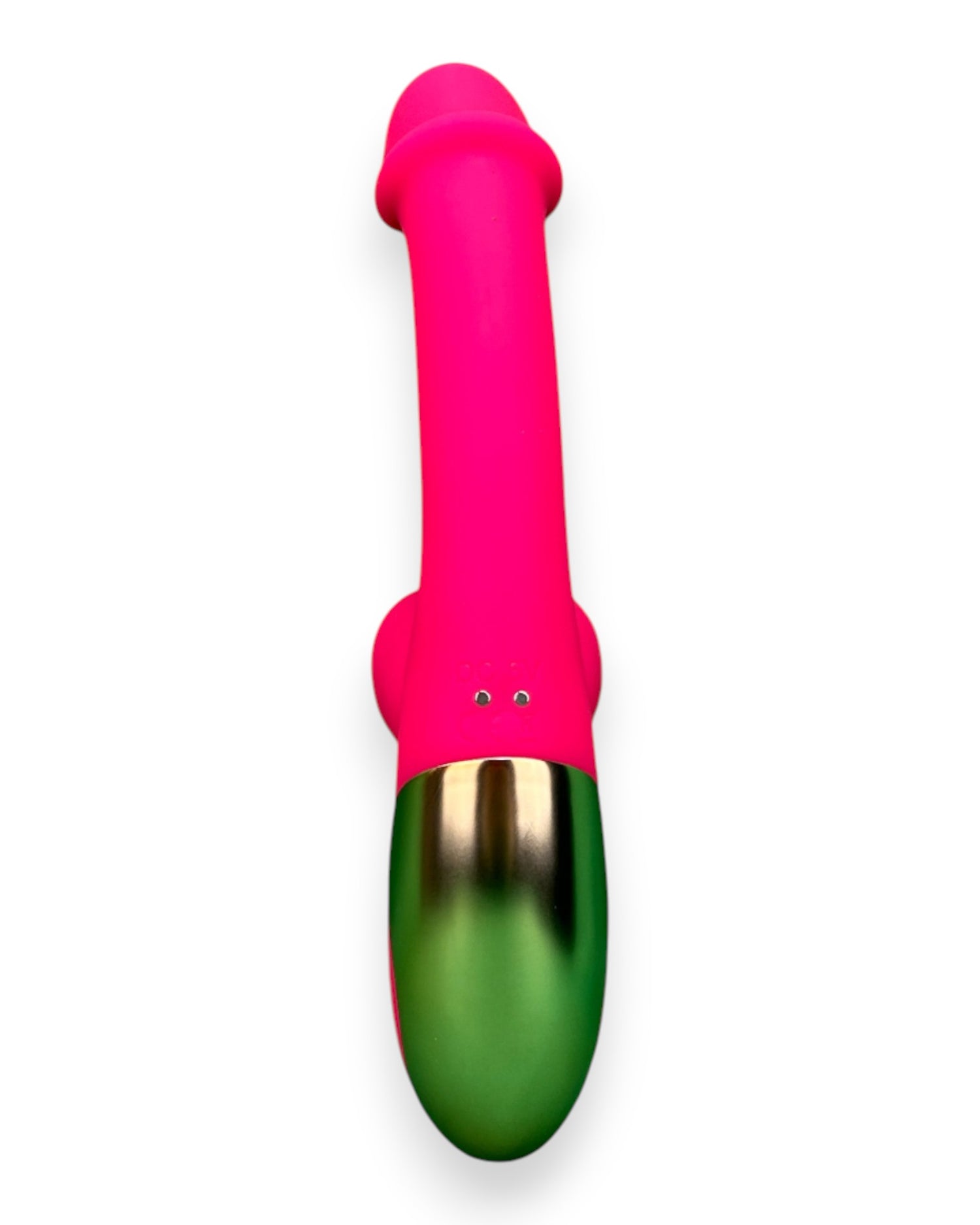 Vibrador Sexy Toy con doble estimulación de punto G y clítoris, diseño atrevido y sensual Glow & Vibe.