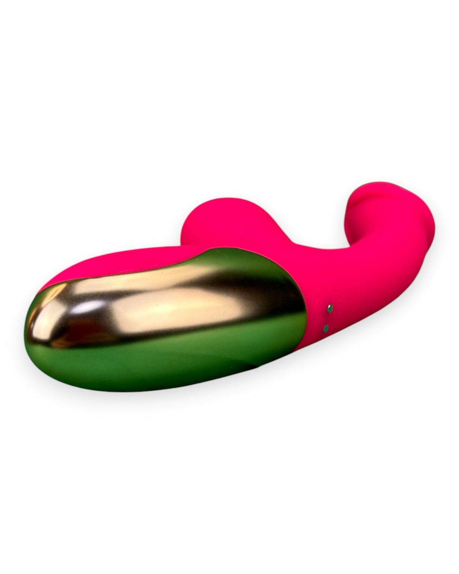Vibrador Sexy Toy con doble estimulación de punto G y clítoris, diseño atrevido y sensual Glow & Vibe.