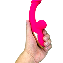 Vibrador Sexy Toy con doble estimulación de punto G y clítoris, diseño atrevido y sensual Glow & Vibe.
